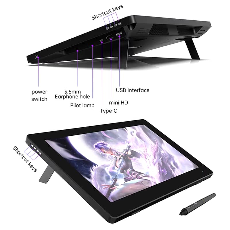 BOSTO X5 All in One (Pen Computer Graphics Drawing  Tablet  15.6 Inch) 10