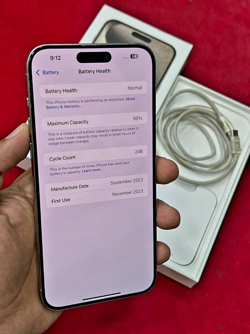 I Phone 15 Pro Max 256GB PTA Approved 7