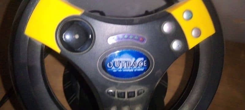 outrace gaming steering wheel with pedals 1