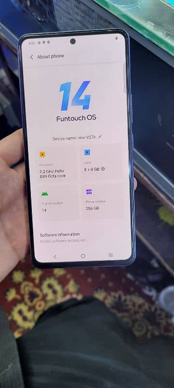 Vivo v27e 8/256 complit box charge with warranty 3