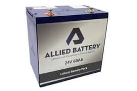 Lithium Ion 24V 60Ah battery