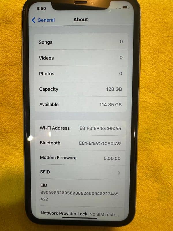 iphone 11 128GB PTA 8