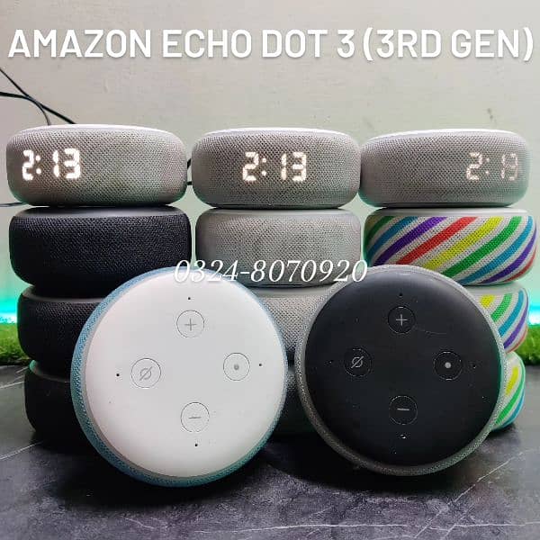 Amazon Echo Dot 3 3rd Generation Smart Speaker with Alexa LED Display 3