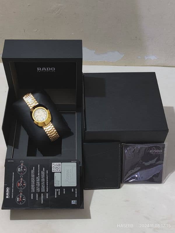 Rado watch box pack with orginal serial number 0