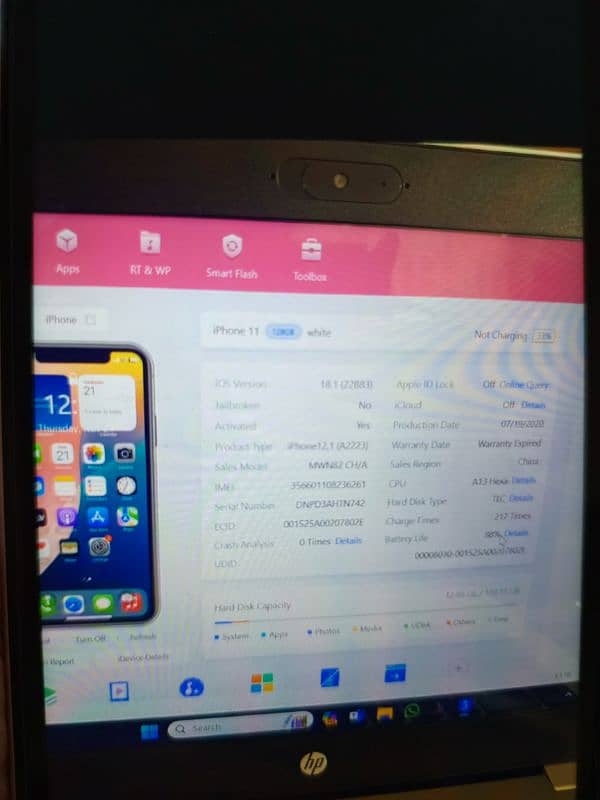 iphone 11 128GB factory unlock 89health 7