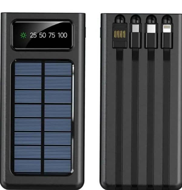 Solar Power 10000mAH Power Bank 0