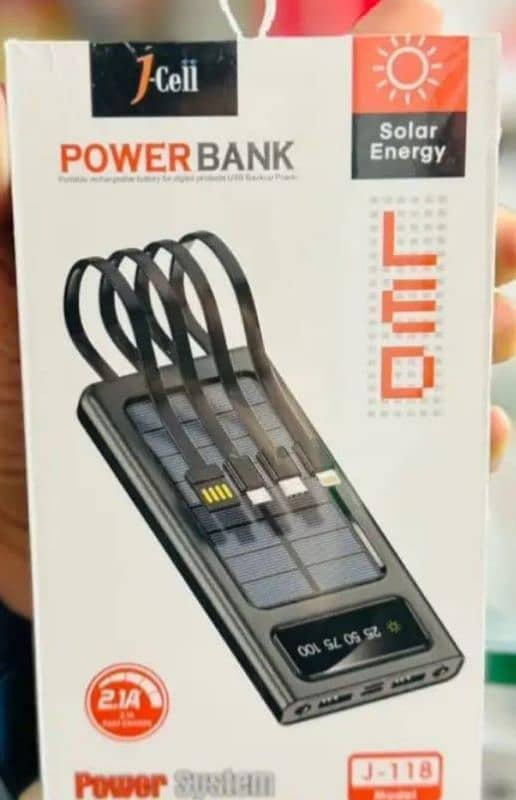 Solar Power 10000mAH Power Bank 4