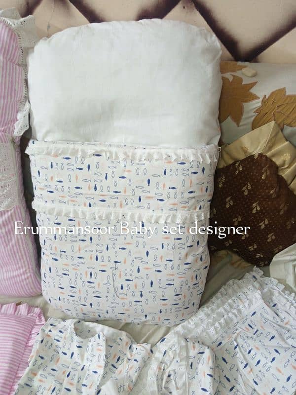 BABY BEDDING SET  , BABY SETS  , DIFFERENT COLOURS,  6 PCS SET 2