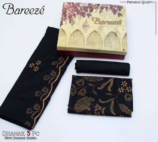 BAREEZE DHANAK EMB COLLECTION 3pc Suits 16