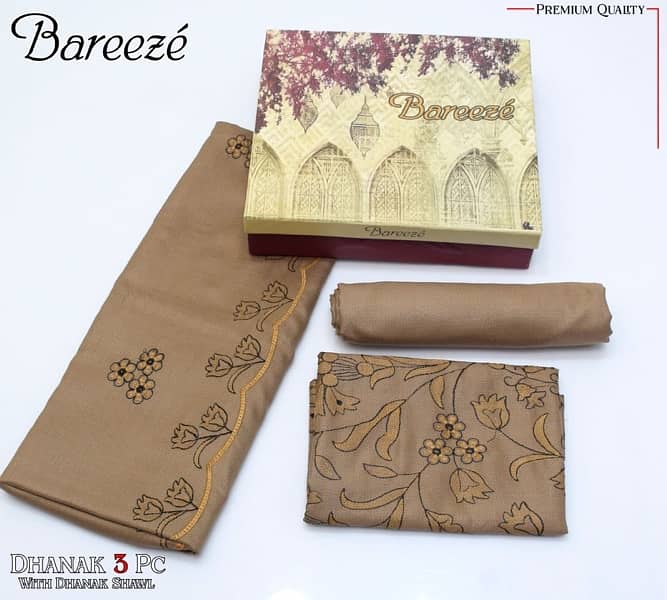 BAREEZE DHANAK EMB COLLECTION 3pc Suits 17