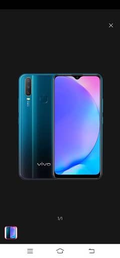 vivo y17 mobile 8.256 lush condition just 1 month use