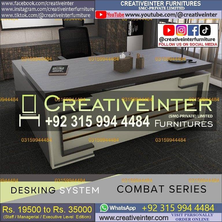 Office table Executive Chair Conference Reception Manager Table Desk 6