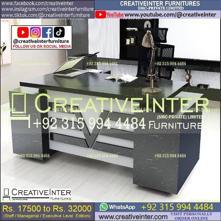 Office table Executive Chair Conference Reception Manager Table Desk 7