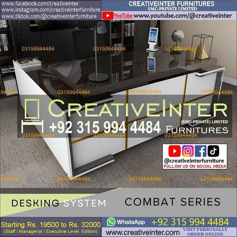 Office table Executive Chair Conference Reception Manager Table Desk 8
