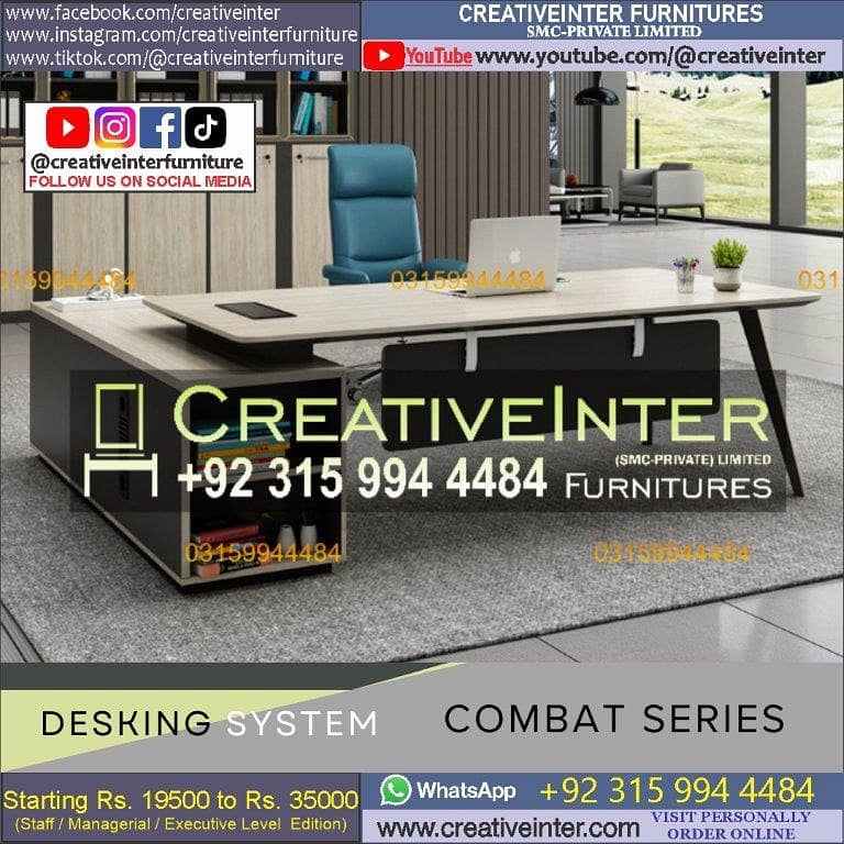 Office table Executive Chair Conference Reception Manager Table Desk 9