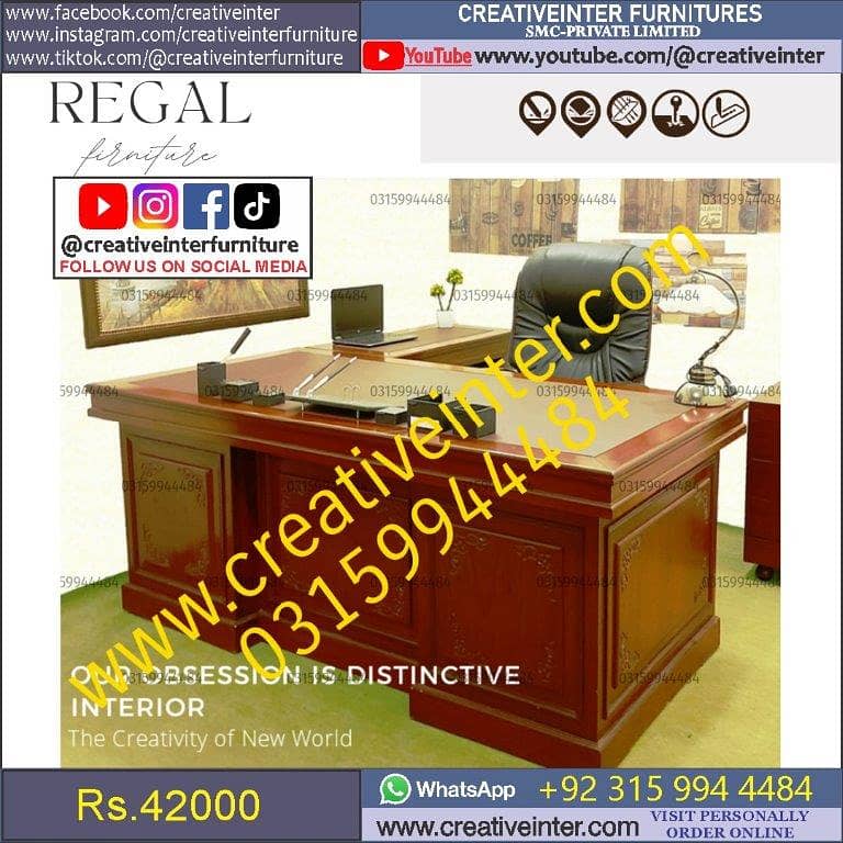 Office table Executive Chair Conference Reception Manager Table Desk 13