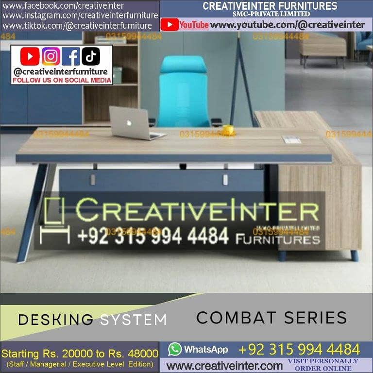 Office table Executive Chair Conference Reception Manager Table Desk 17