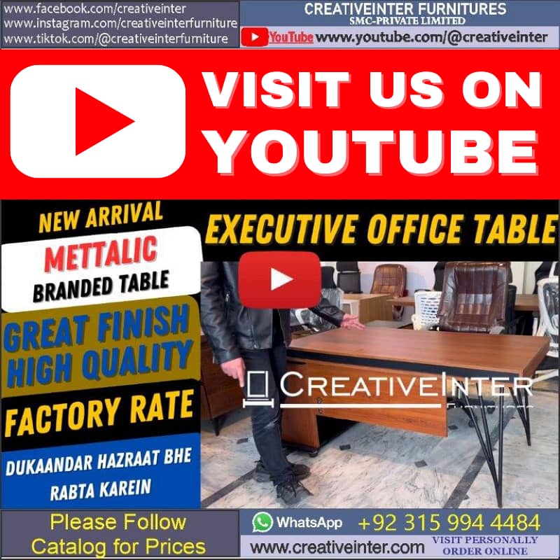 Office table Executive Chair Conference Reception Manager Table Desk 2