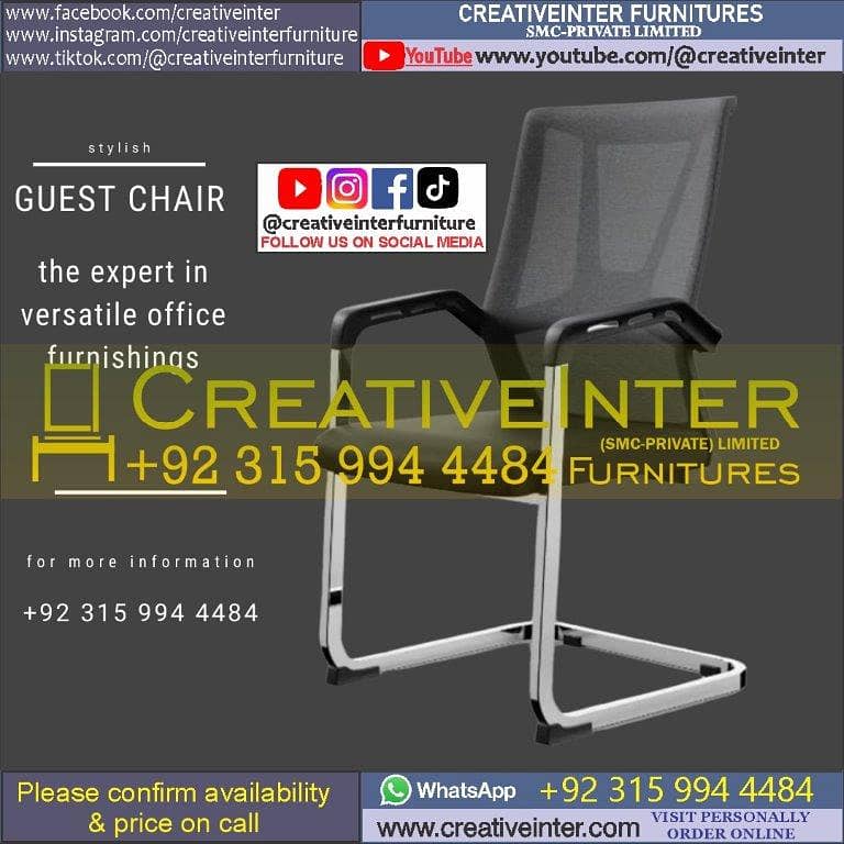 Office Chair Executive Table Study Computer Workstation CEO Desk 14