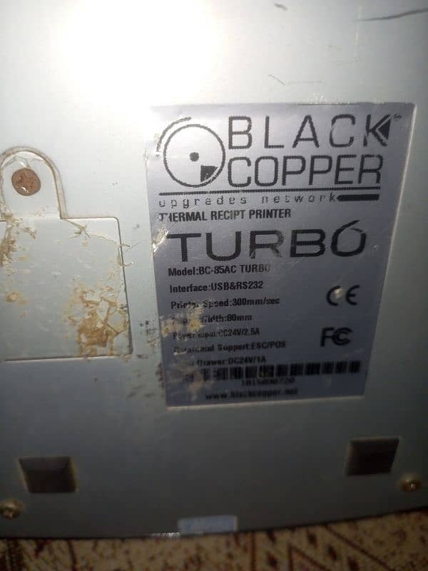 Black Copper Receipt Printer Used For sale 8