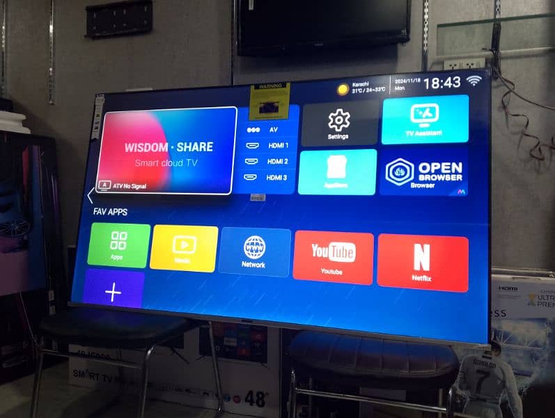 SAMSUNG ANDROID led 65,INCH 8K  tv 3 year warranty O32245O5586 1