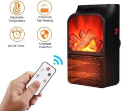 Portable Plug-In Wall Heater with Adjustable Temperature - 1 Pc - 900