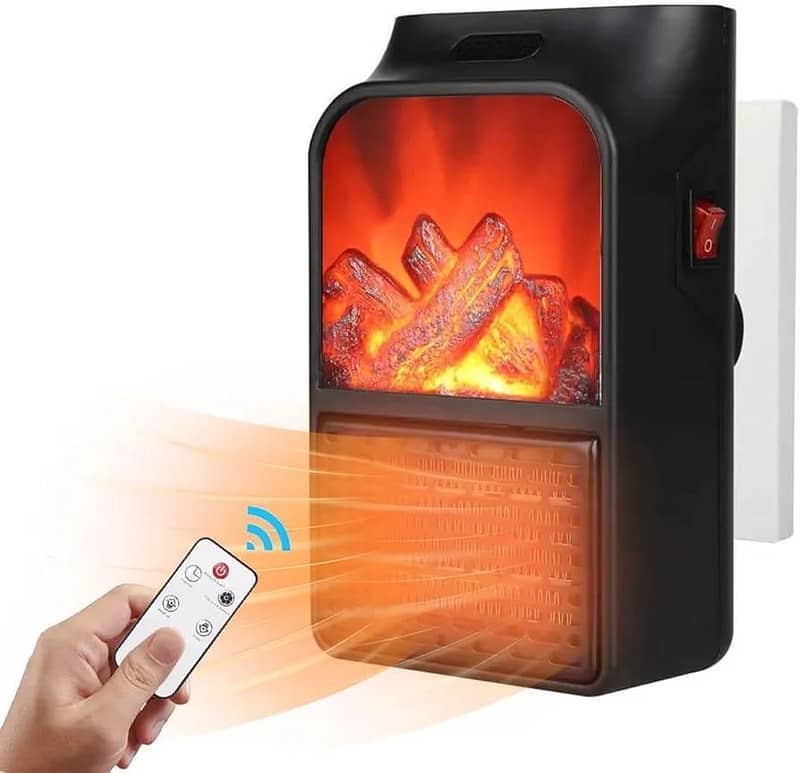 Portable Plug-In Wall Heater with Adjustable Temperature - 1 Pc - 900 1