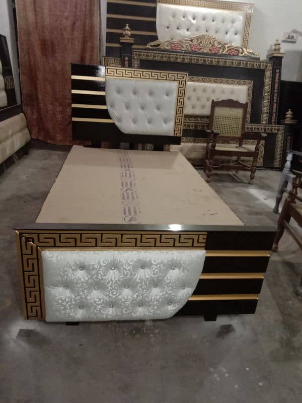 wooden latest design single bed made in Quikr wood 9