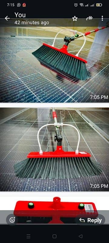 Solar Penal cleaning brush. 3