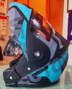 sky blue vector helmet .