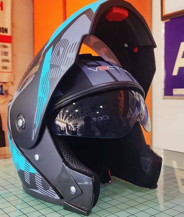 sky blue vector helmet . 2