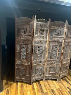 wooden folding partition