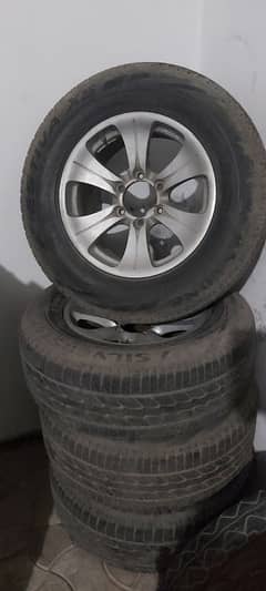 17 inches 6 nut Rim tyres 4x4 jeeps penal city CNG kit pajero staring9