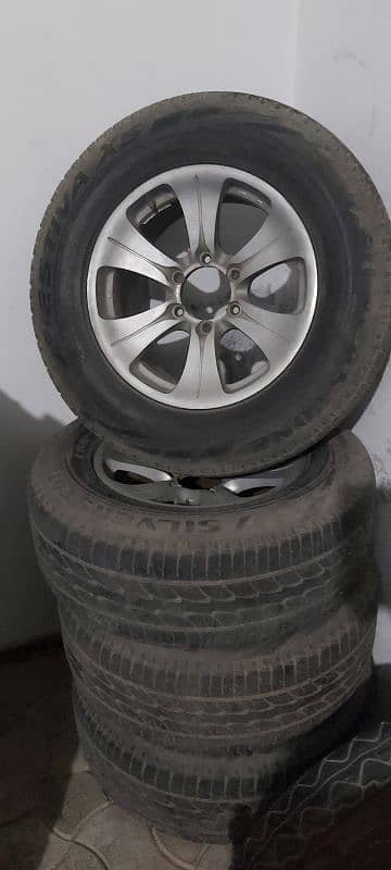 17 inches 6 nut Rim tyres penal city CNG kit pajero staring 0