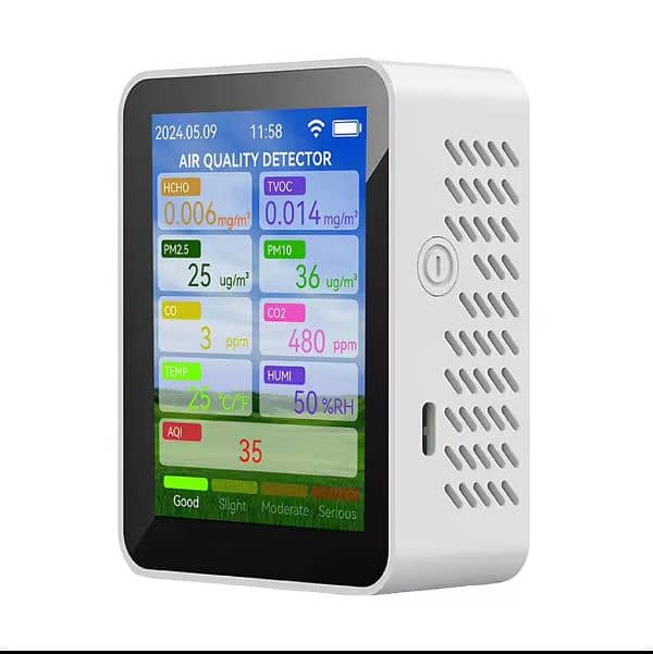 Tuya WiFi Air Quality Meter AQI humidifier SMOG CO2 PM2.5 PM10 T 9