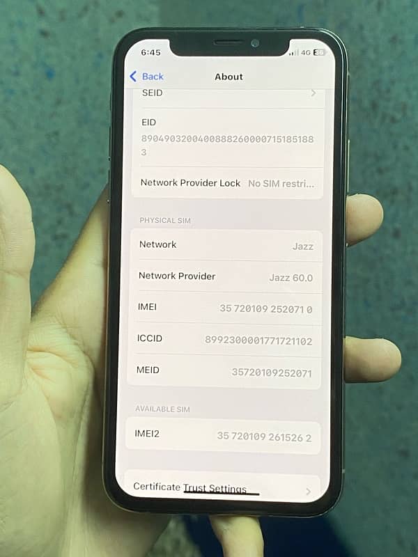 iPhone Xs 256gb Sim Working 9