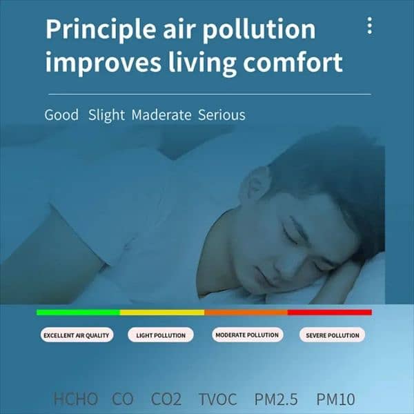 9 in 1 PM2.5  Air Quality Monitor Air Purifier Multifunction SMOG TEST 9