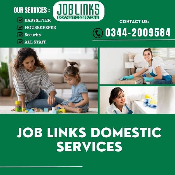 Maid's Sweepers Helpers Nannies Domestic service Available 5