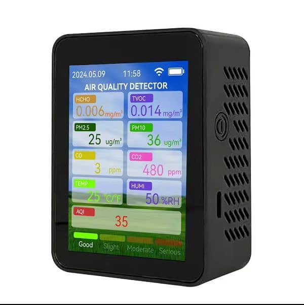 AQI Monitor for home outdoor SMOG HCHO TVOC Air Quality Tester 14