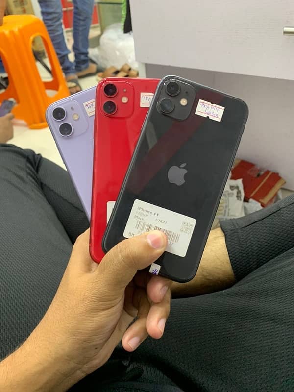 iphone 11 128 GB PTA Approved Single+Esim 0