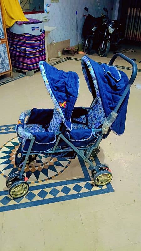 twin pram |  two seater pram  | pram for twin baby 5