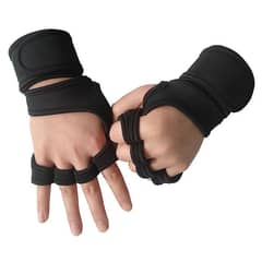 Weight Lifting Workout Gloves with Built-in Wrist Wraps