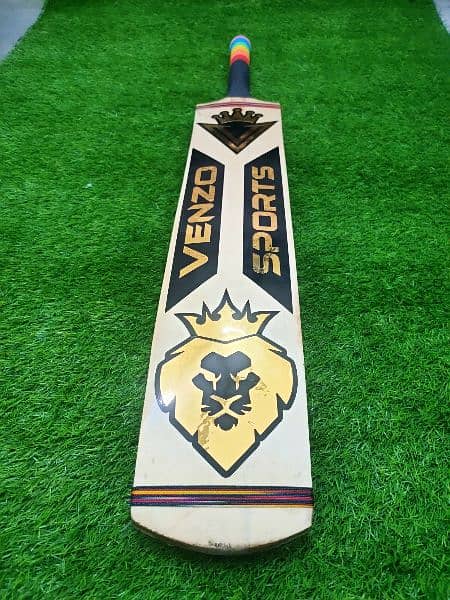 Original Venzo Tape Ball Cricket Bat 5 inches Width Full Cane Handle 3