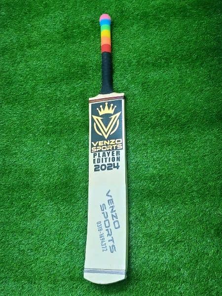 Original Venzo Tape Ball Cricket Bat 5 inches Width Full Cane Handle 4