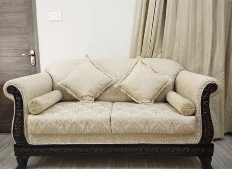 wooden 7 seater sofa 6