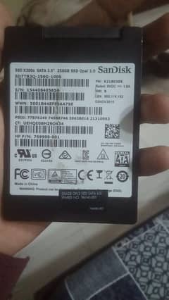 SSD X300s SATA 2.5 256GB SED Opal 2.0