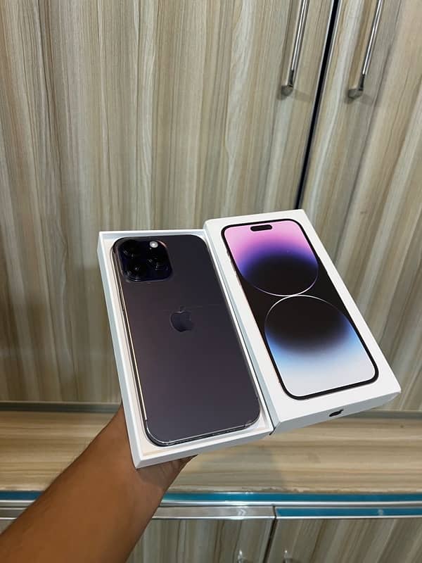 I phone 14 Pro max 256gb physical dual pta approved 0