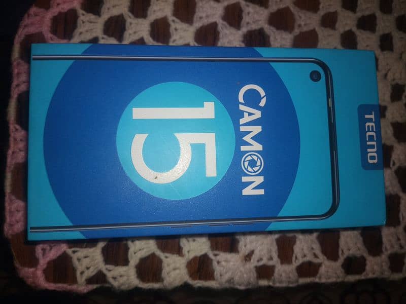 Tecno camon15 with box 4+64 10/9 0