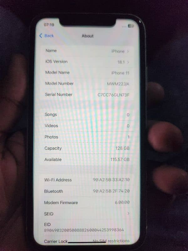 iphone 11 128GB PTA approved 5