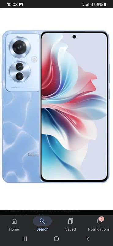 Oppo Reno 11f 5g 8/256 Blue Colour 2Month use 10/10 Full new Mobile 3